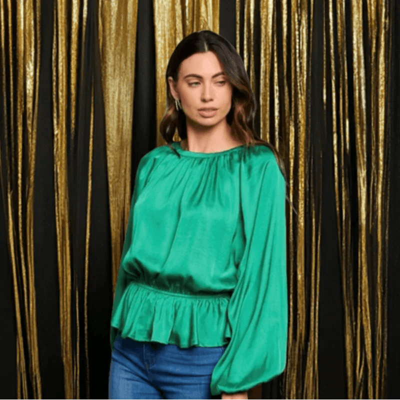 Blouse avec élastique à la taille - C'est Elle