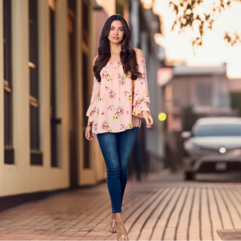Blouse à manches superposées
