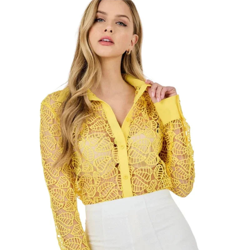 Chemise crochet femme - C'est Elle