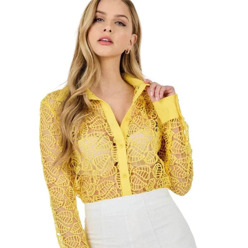 Chemise crochet femme - C'est Elle