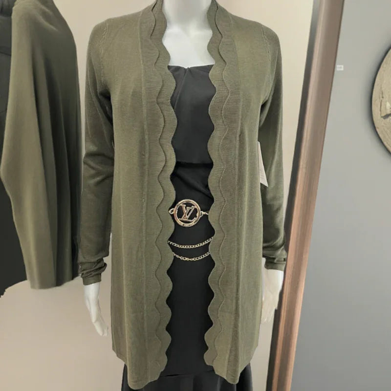 Cocobleu cardigan festonné