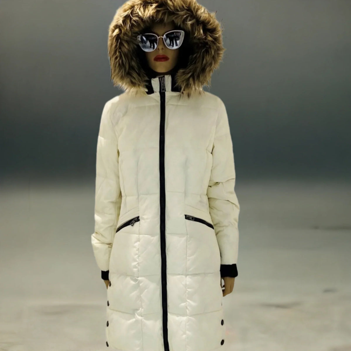 Doudoune blanche imperméable