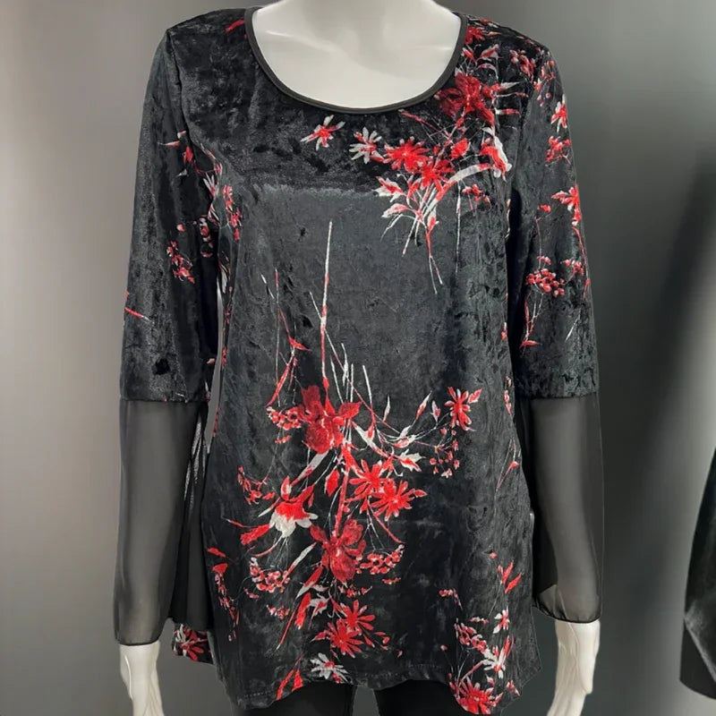 Julia Divina haut velour femme