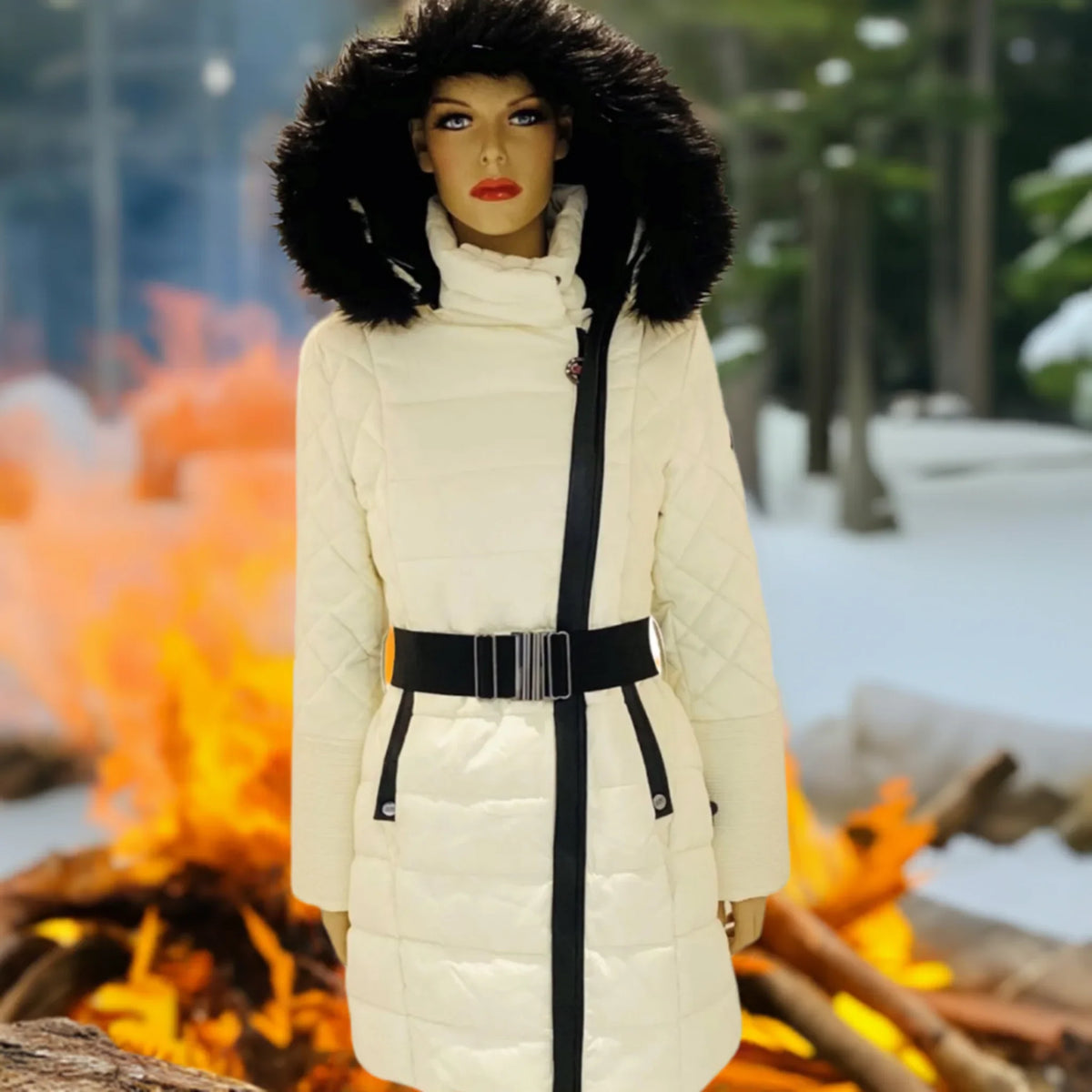 Manteau capuchon détachable