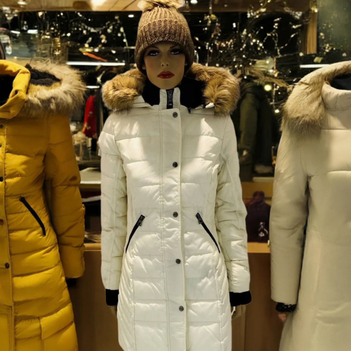 Manteau hiver blanc cassé 3R