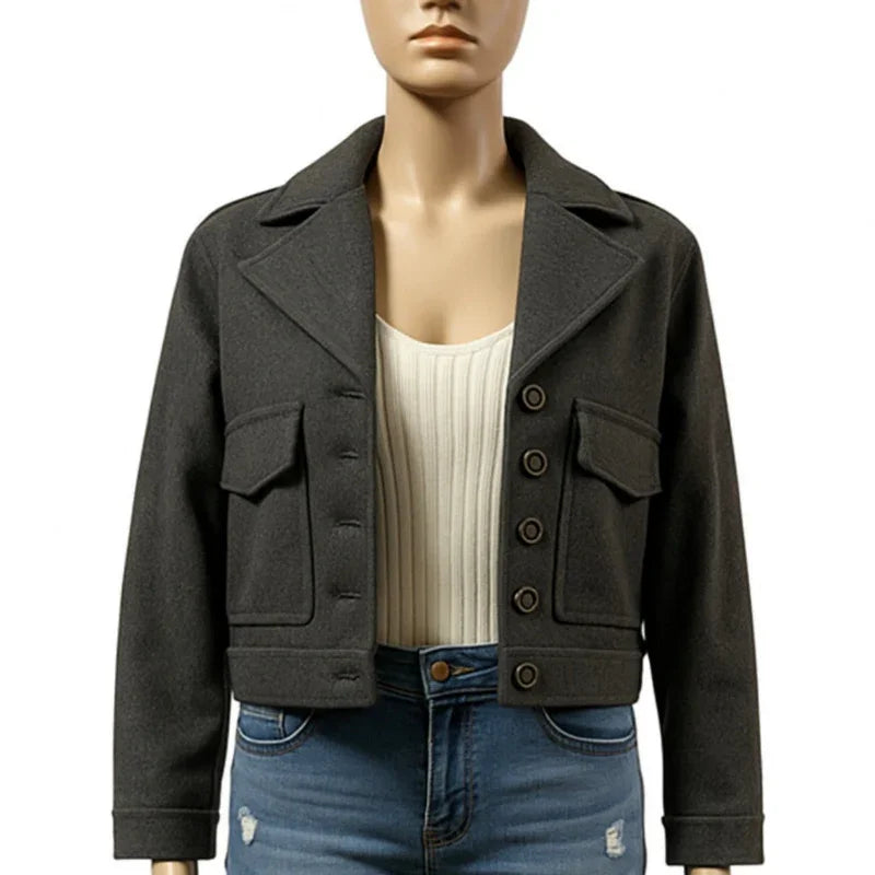 Manteau laine court - C'est Elle