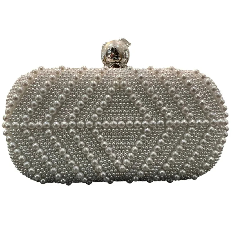 Pochette perle #couleur_argent