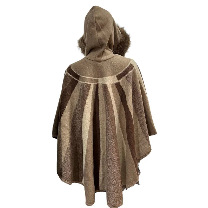 Poncho col fourrure - C'est Elle