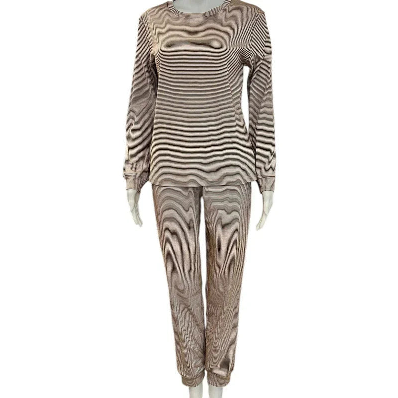Pyjama manche longue #couleur_brun