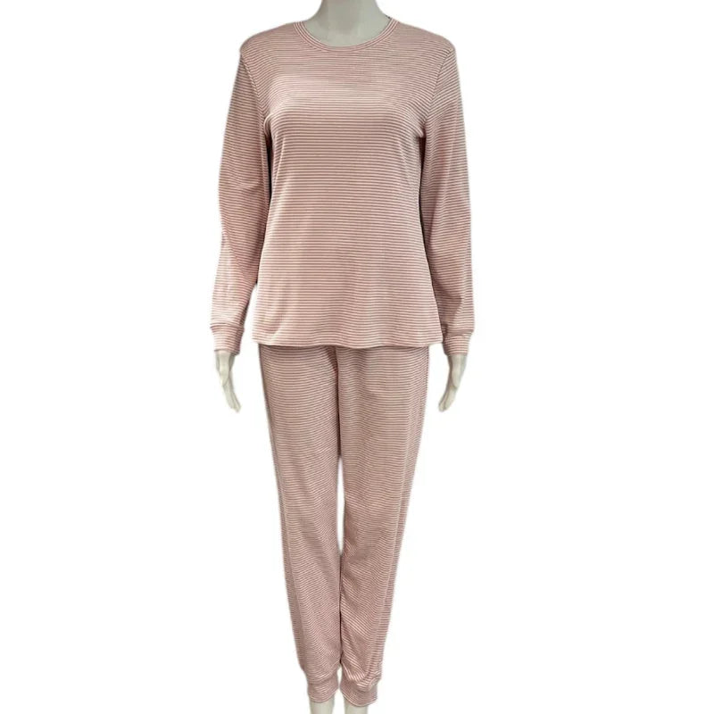 Pyjama manche longue #couleur_rose