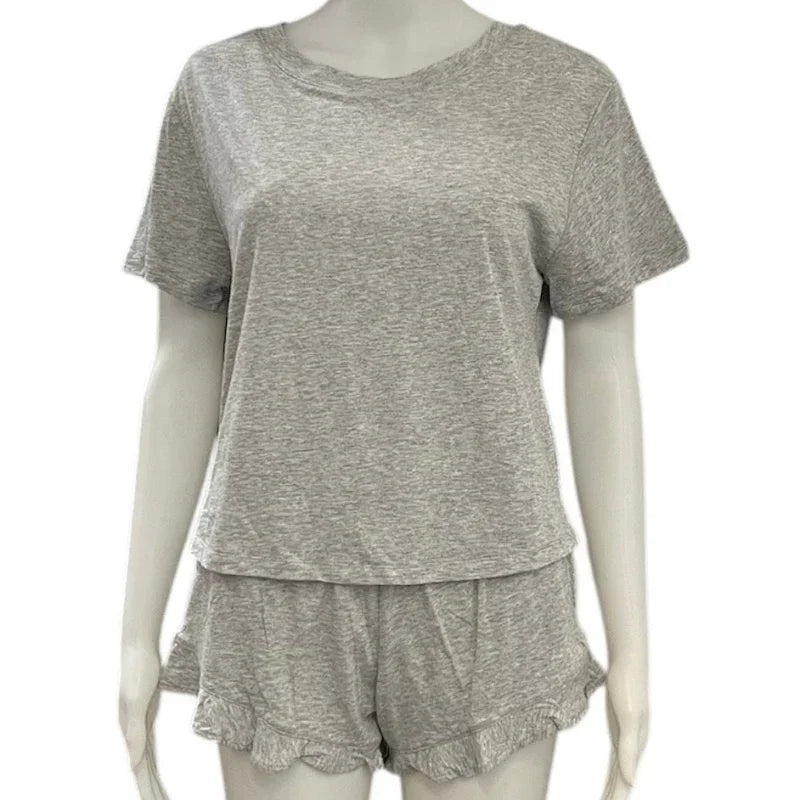 Pyjama short t-shirt #couleur_gris