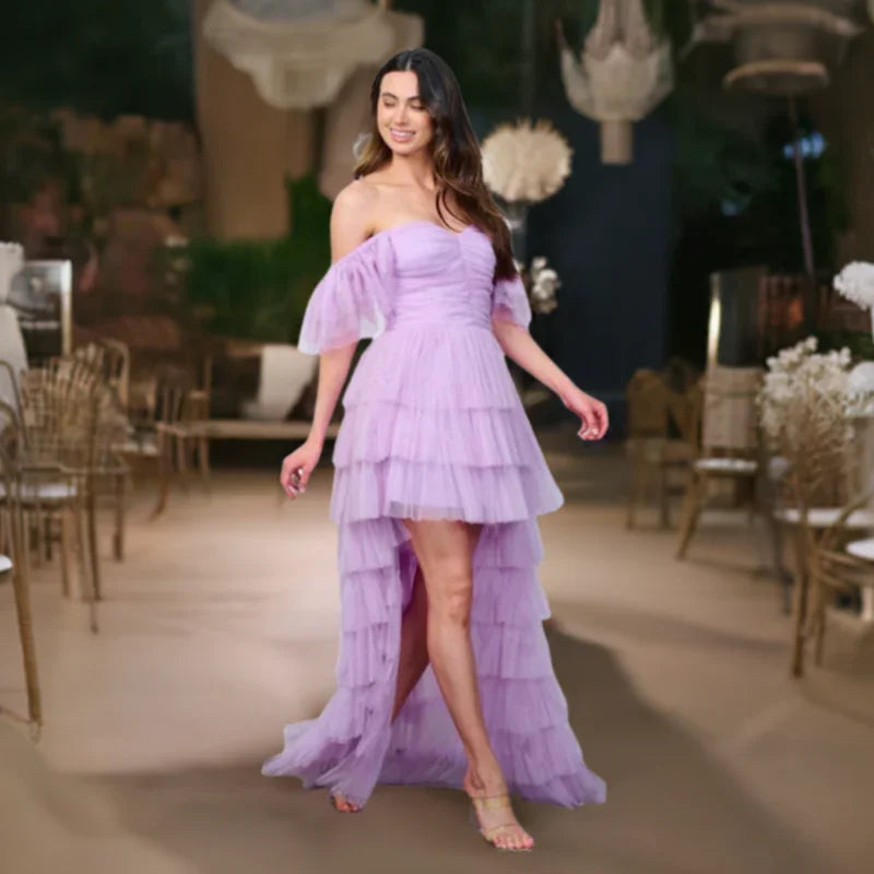 Robe en tulle femme lavande