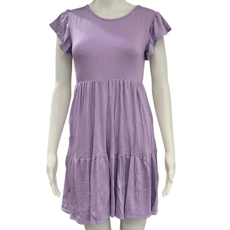 Robe frou frou #couleur_lilac