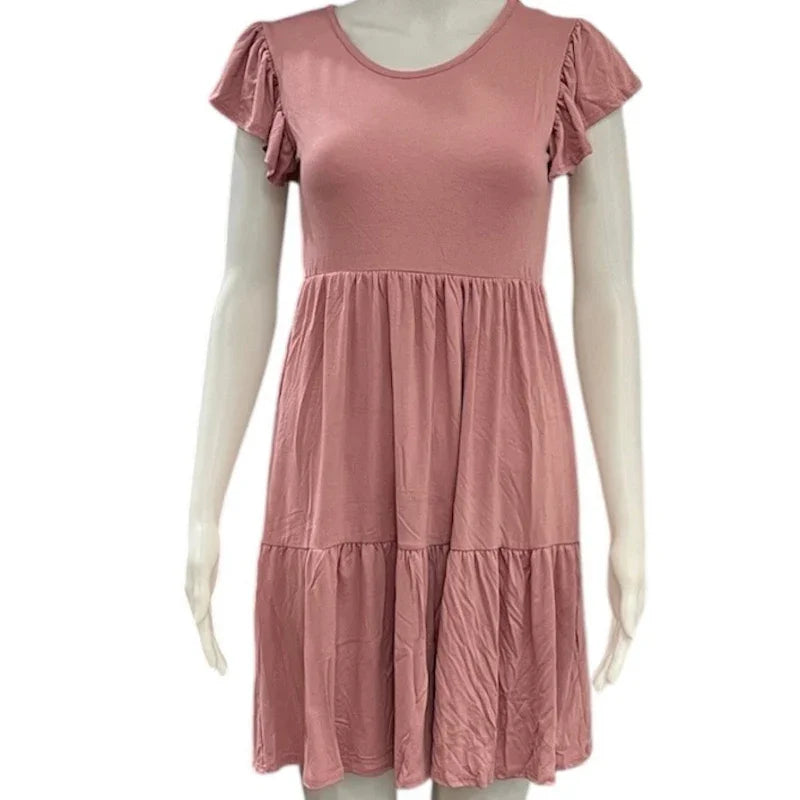 Robe frou frou #couleur_rose