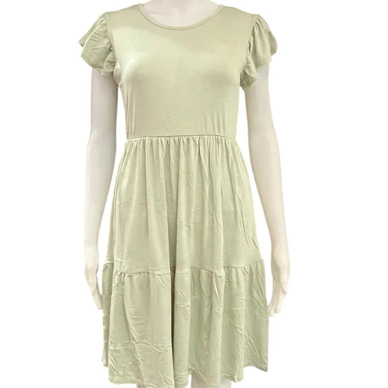 Robe frou frou #couleur_vert