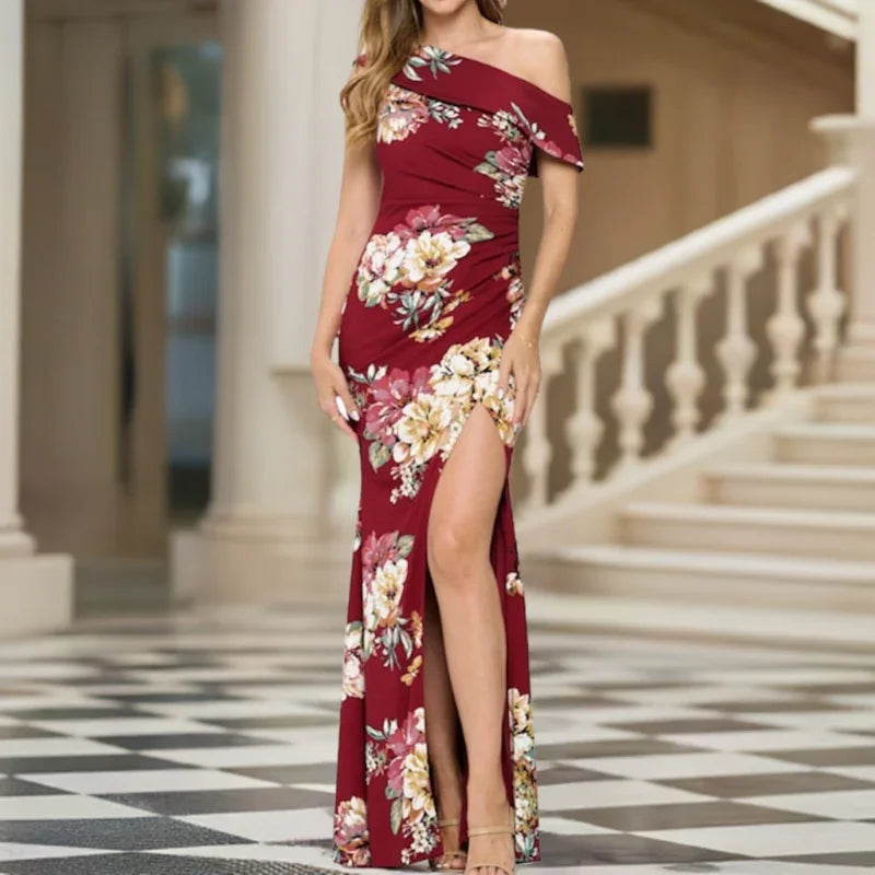 Robe longue fleurie