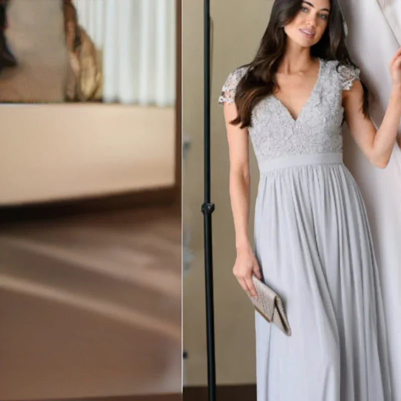 Robe longue ouverte au dos - C'est Elle