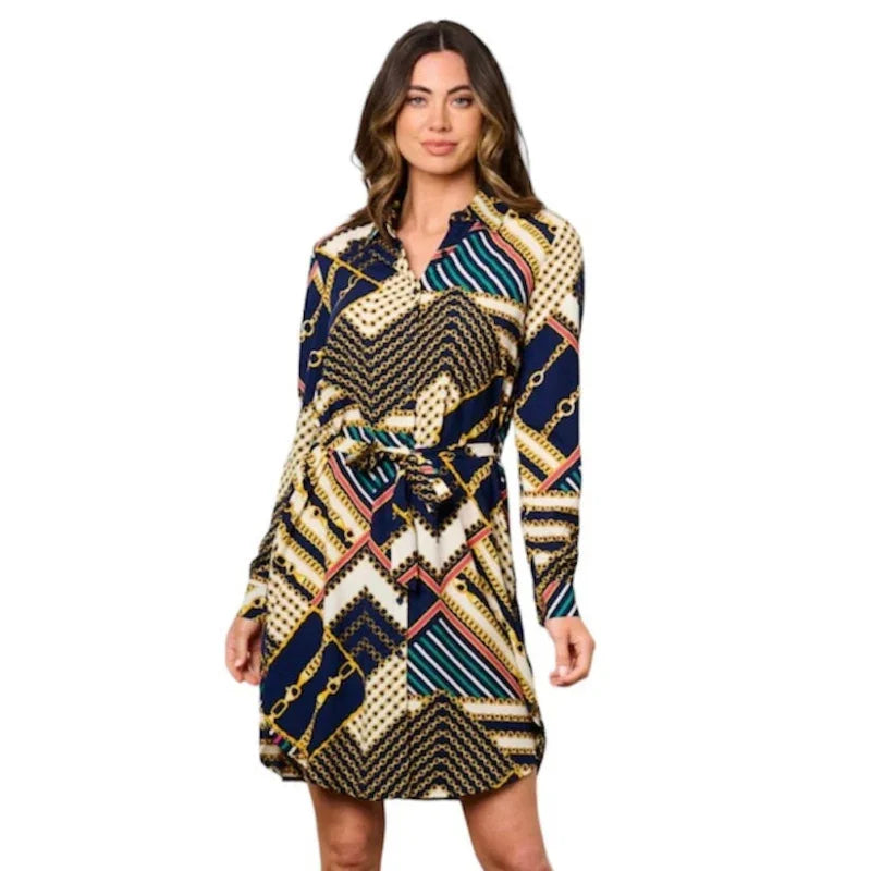 Robe midi boutonnée