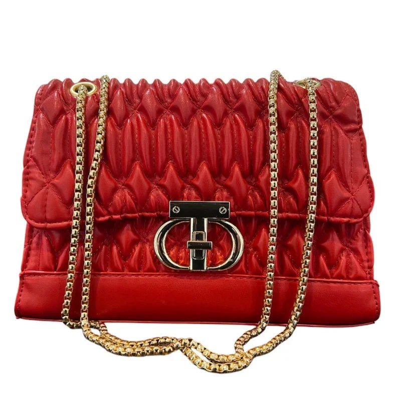 Sac a main Lina plissé #couleur_rouge