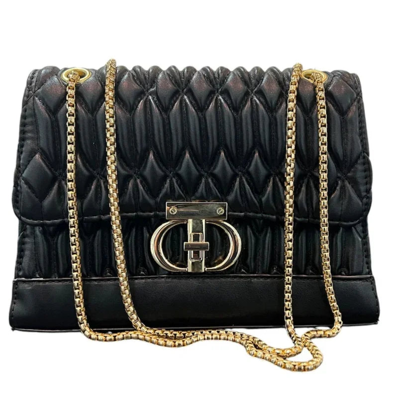 Sac a main Lina plissé  #couleur_noir