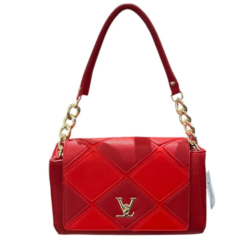 Sac à main V #couleur_rouge