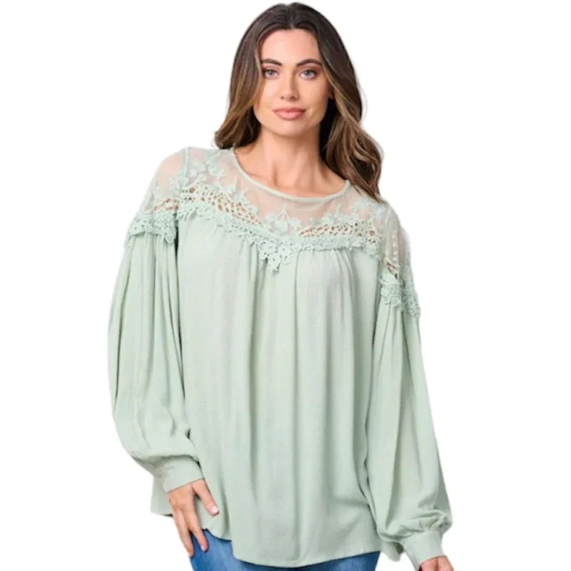 Blouse ample #couleur_sage