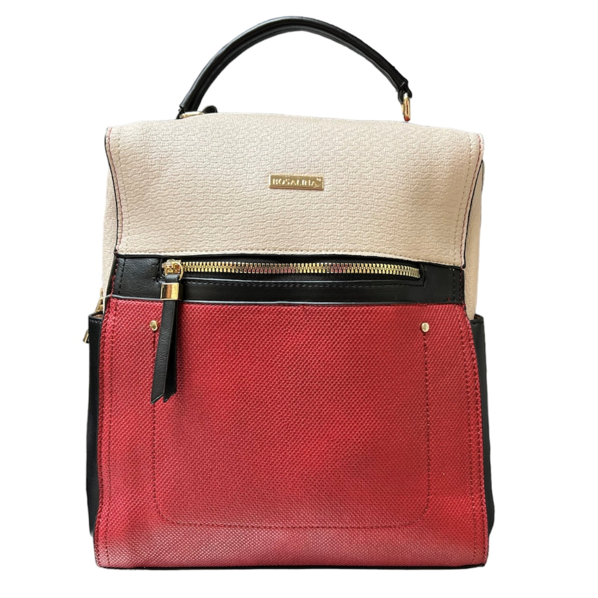 Le Bosalina sac à dos rouge multi est très chic et à la mode avec ses couleurs éclatantes. Il est le compagnon parfait pour vos voyages et vos sorties avec sa combinaison rouge, beige et noir. Prêt à être saisi pour créer des looks incroyables et donner à votre style une touche chaleureuse et soudaine !