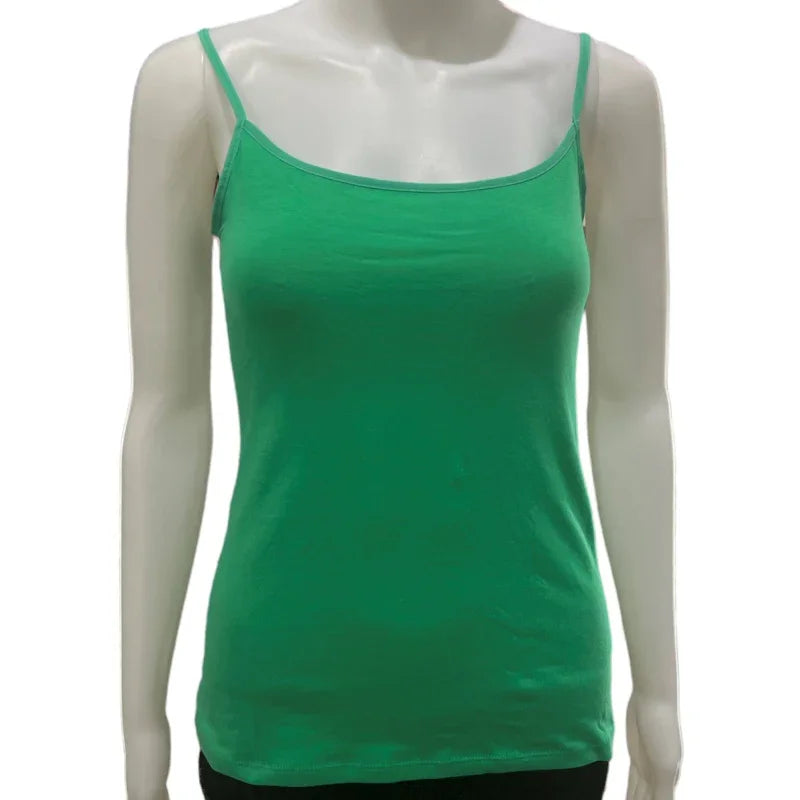 Camisole femme Cielo à bretelle ajustable #couleur_vert-pomme