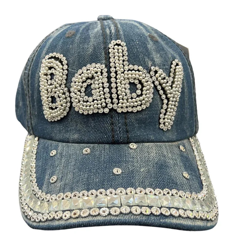 Casquette denim Baby bleu pale