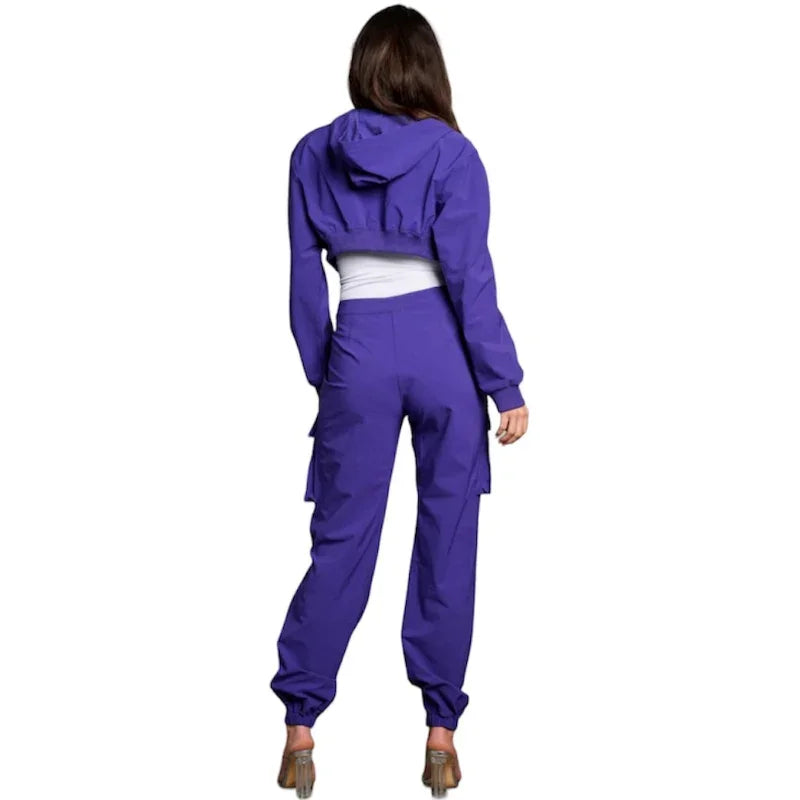 Ensemble pantalon et veste #couleur_mauve