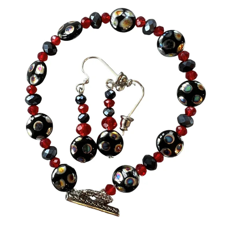 Bracelet et boucle d'oreille boules - C'est Elle