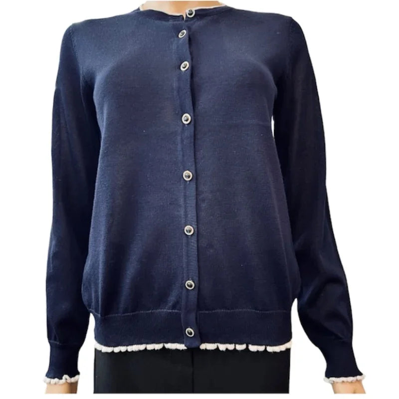 Gilet avec détail blanc - C'est Elle