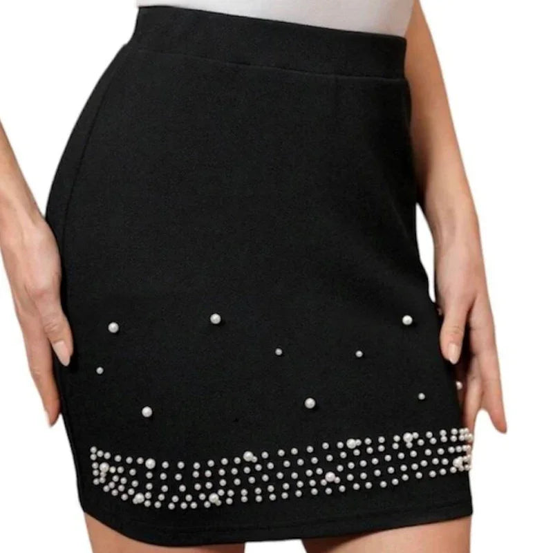 Jupe-mini-perle #couleur_noir