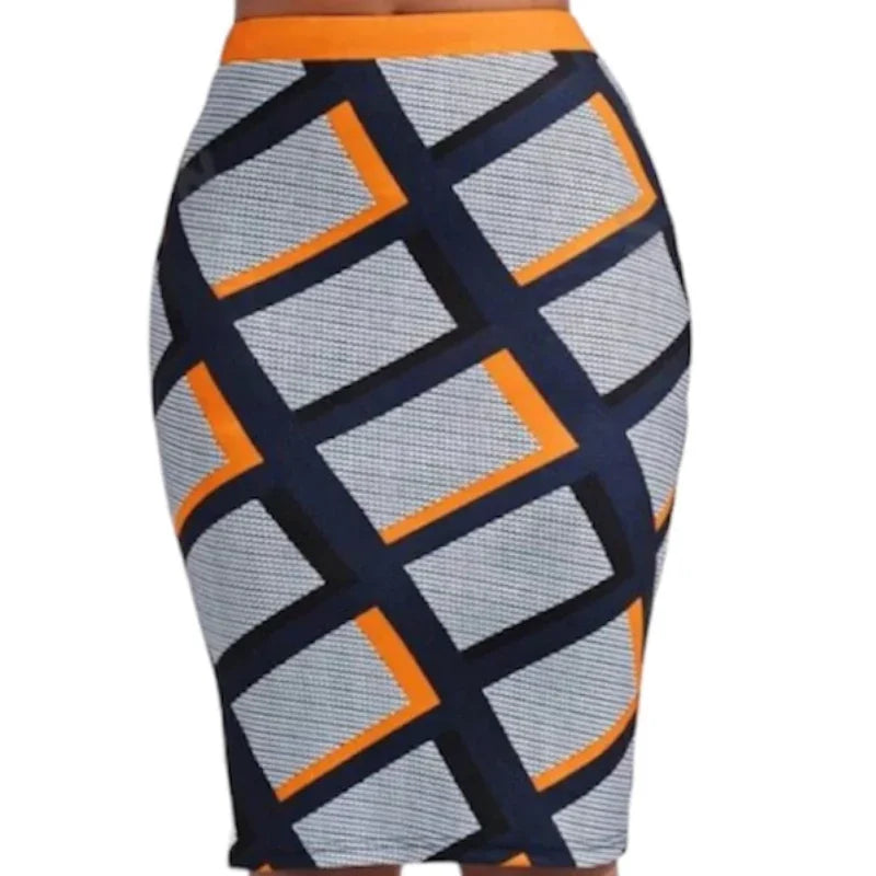 Jupe motif losange #couleur_orange