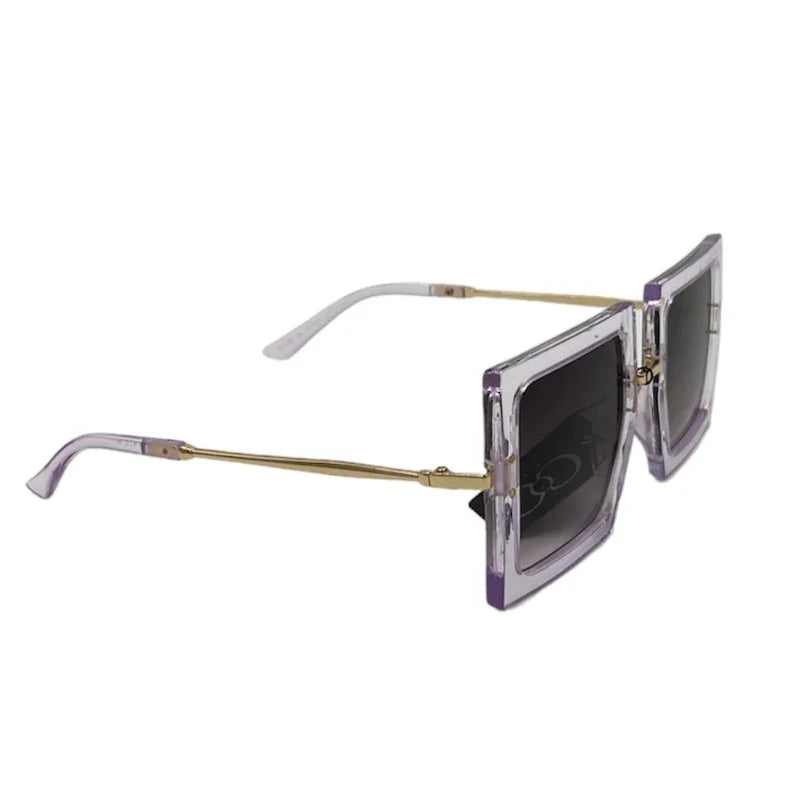 Lunette carrée transparente de soleil CoG cogni wear #couleur_clair