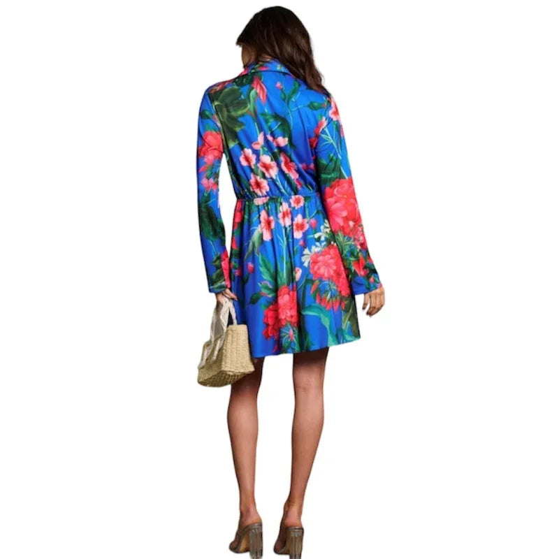 Robe taille élastique #couleur_bleu-royal