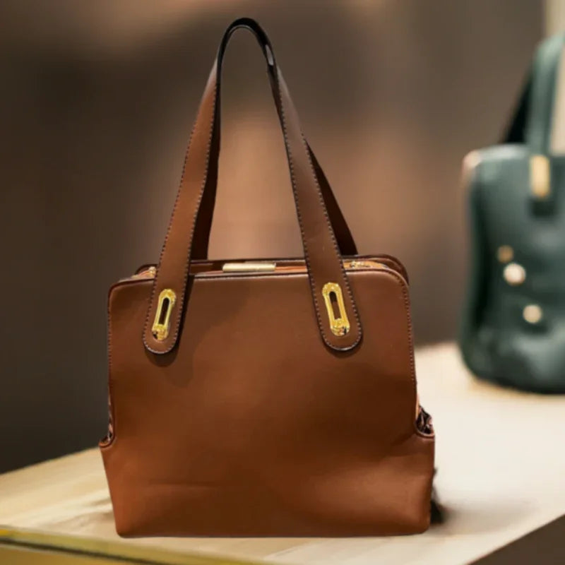sac à main carré femme #couleur_brun