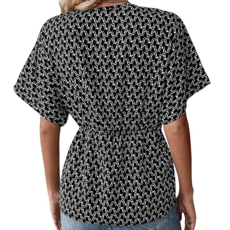 YARA top twisté en avant noir - C'est Elle