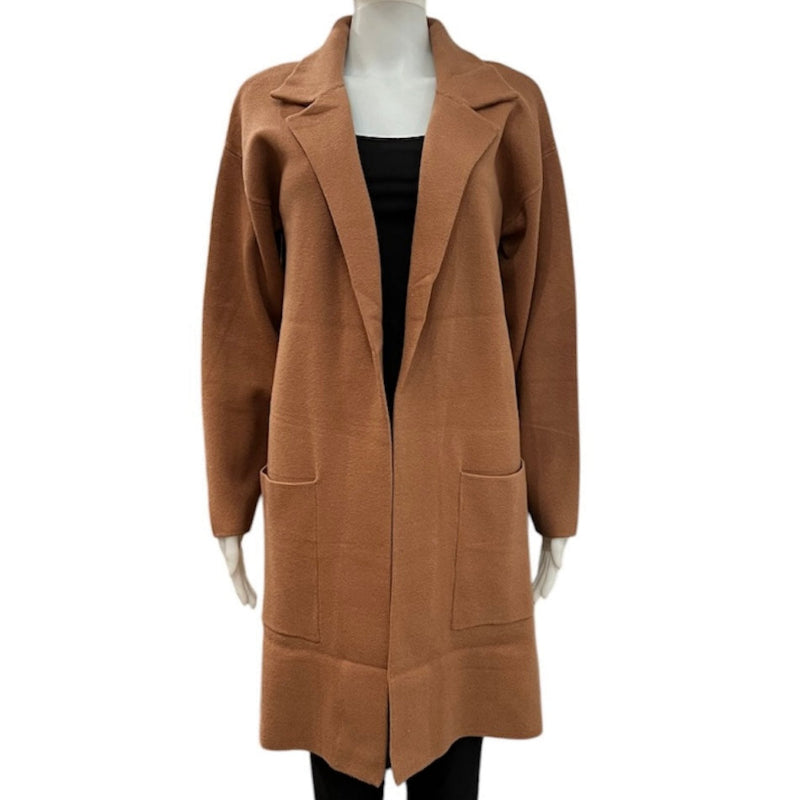 Blazer en tricot #couleur_camel