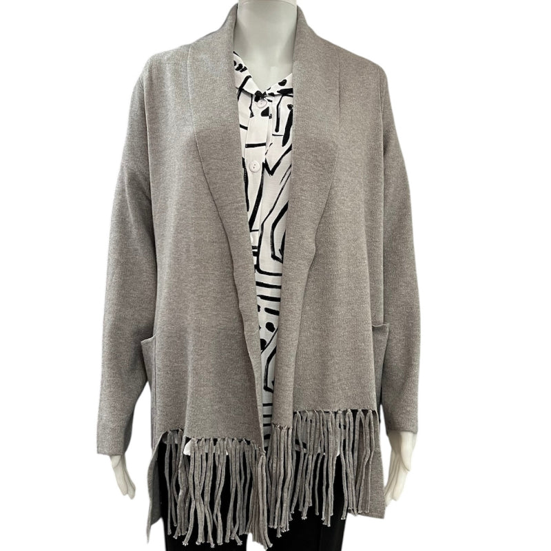Blazer long Eva & Paige #couleur_gris