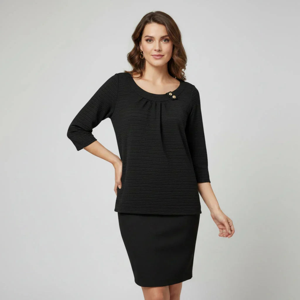 Blouse col rond Rave Republic #couleur_noir