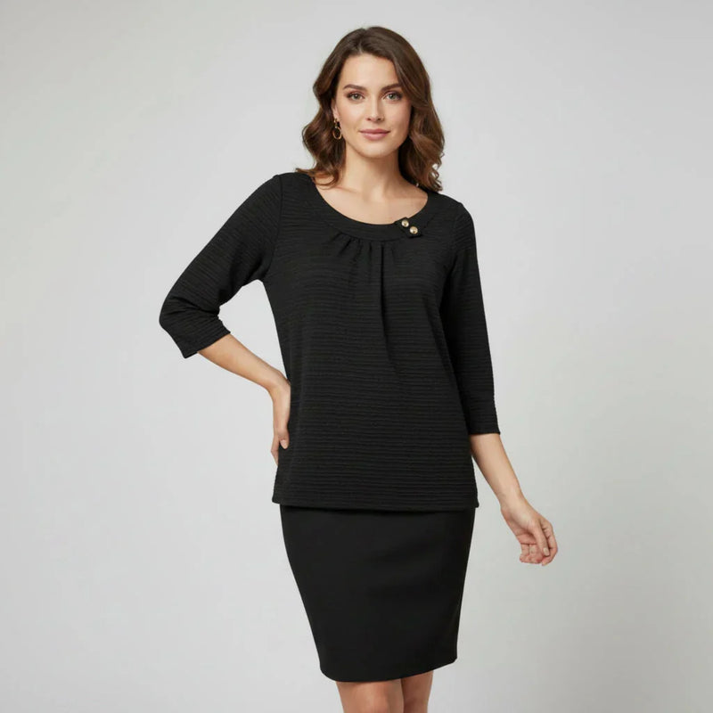 Blouse col rond Rave Republic #couleur_noir