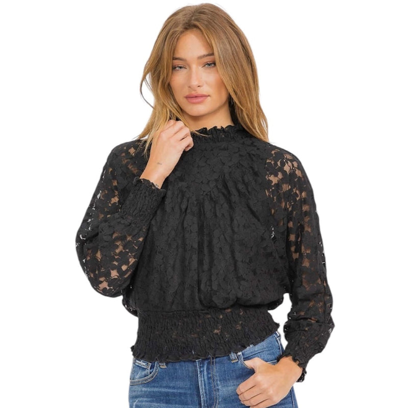 Blouse en dentelle #couleur_noir