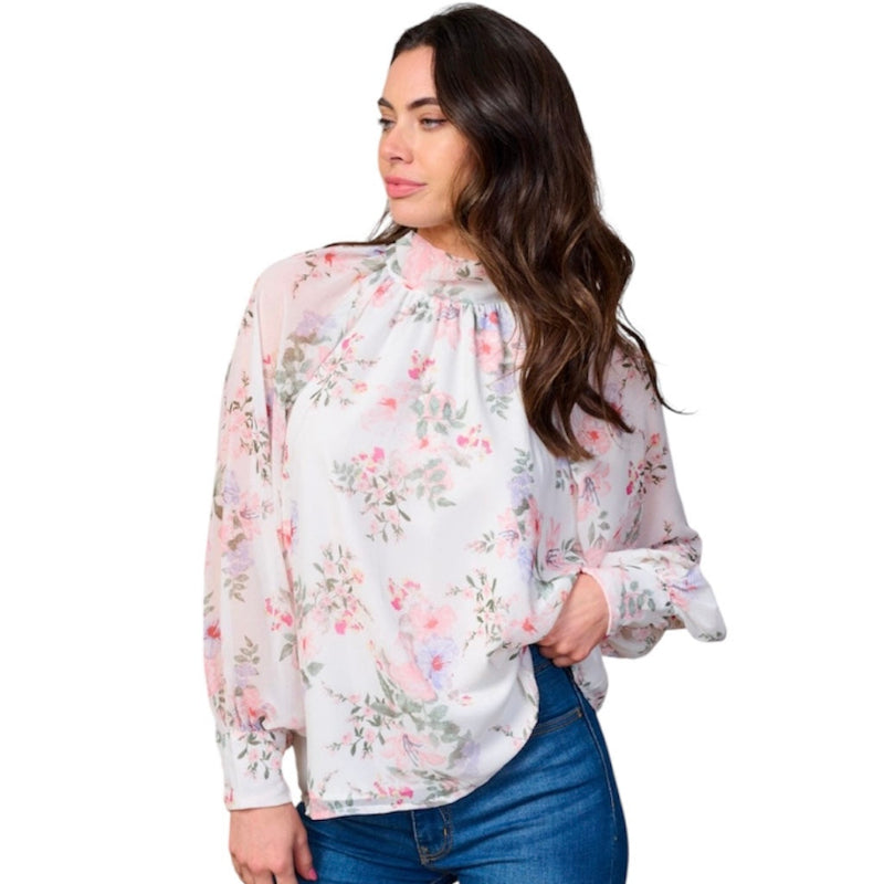 Blouse florale