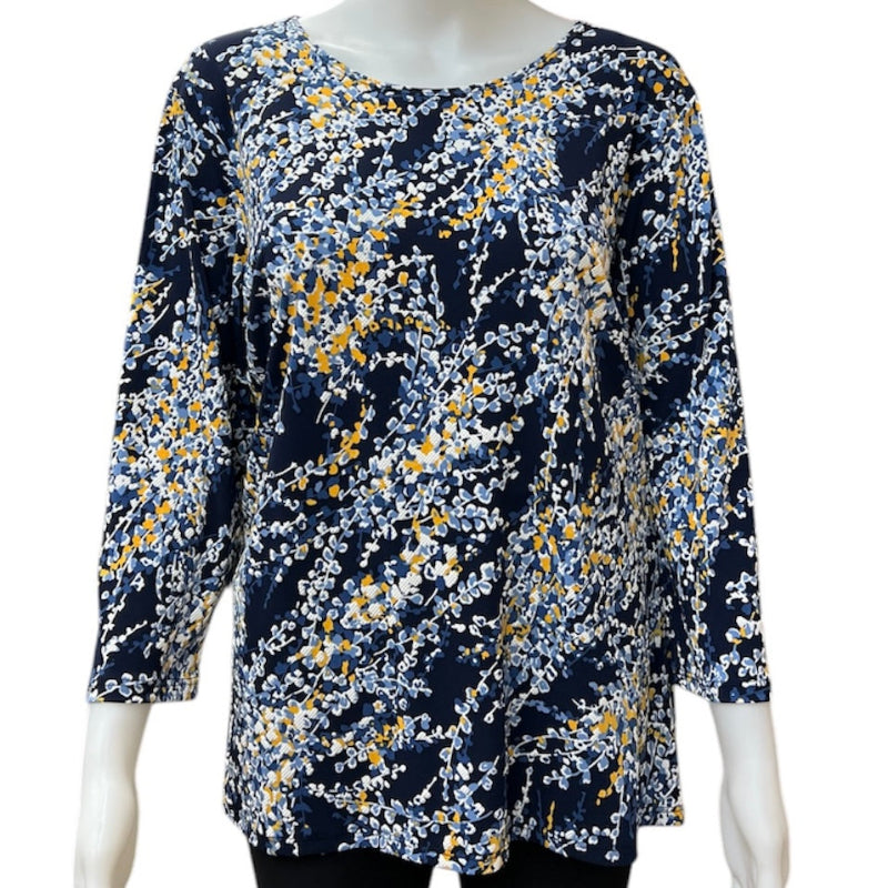 Blouse élégante Julia Divina #couleur_marine