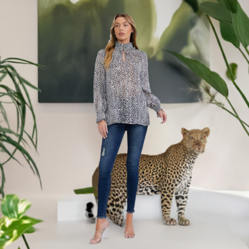 Blouse léopard