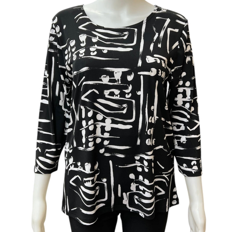 Blouse mode Julia Divina #couleur_noir