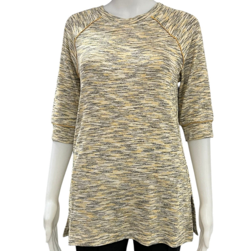 Blouse tricot Lynn Ryan #couleur_moutarde