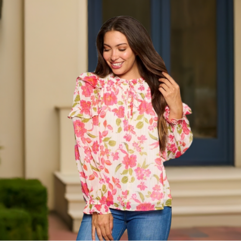 Blouse volantée