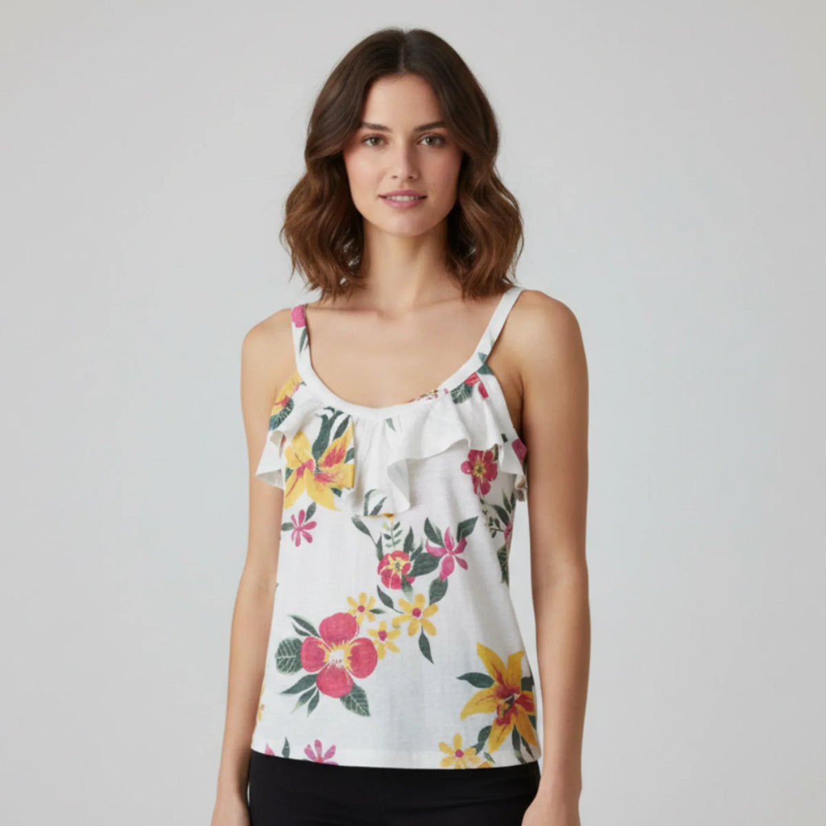 Camisole Old Navy #couleur_blanc-fleuri